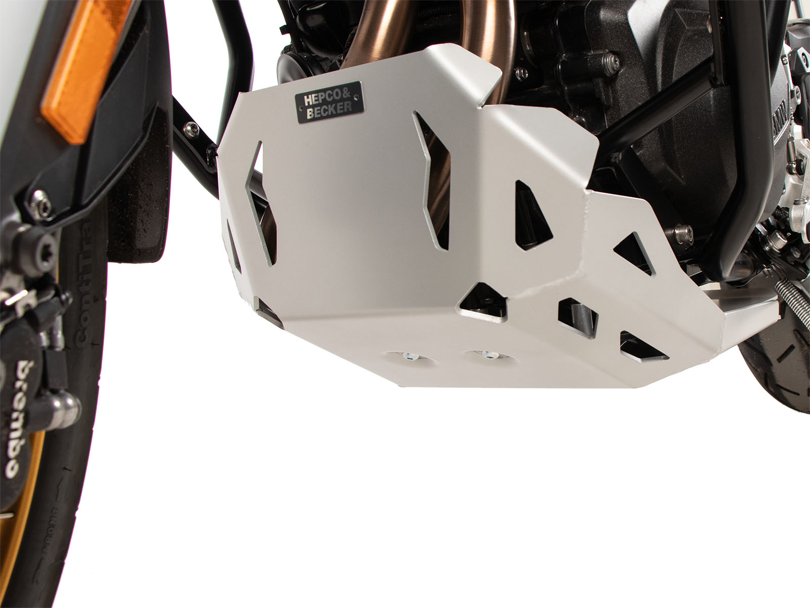 Engine protection plate silver for BMW F 900 GS (24-) Hepco & Becker