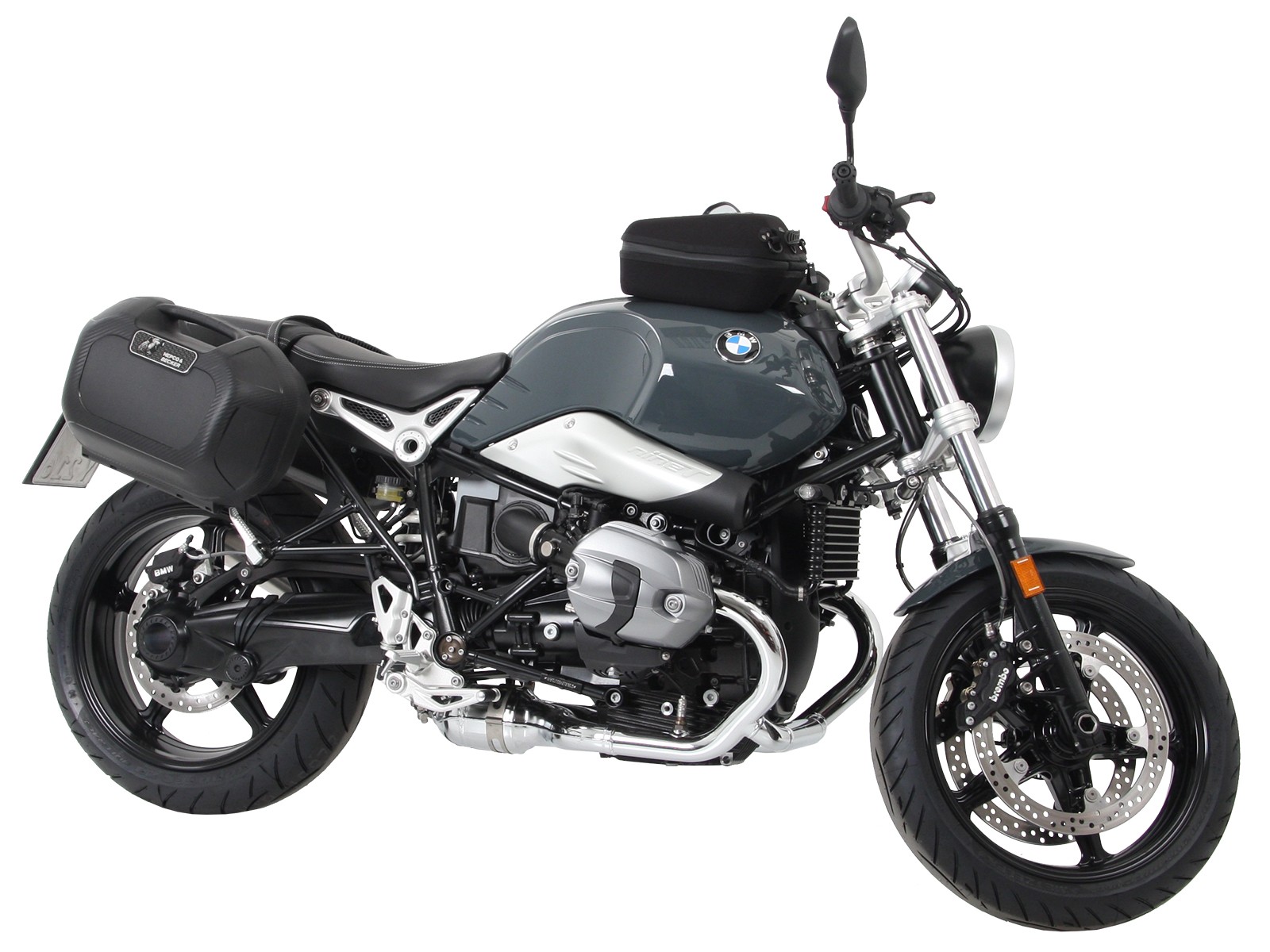 C-Bow side carrier black for BMW R nineT Pure (17-23) Hepco & Becker