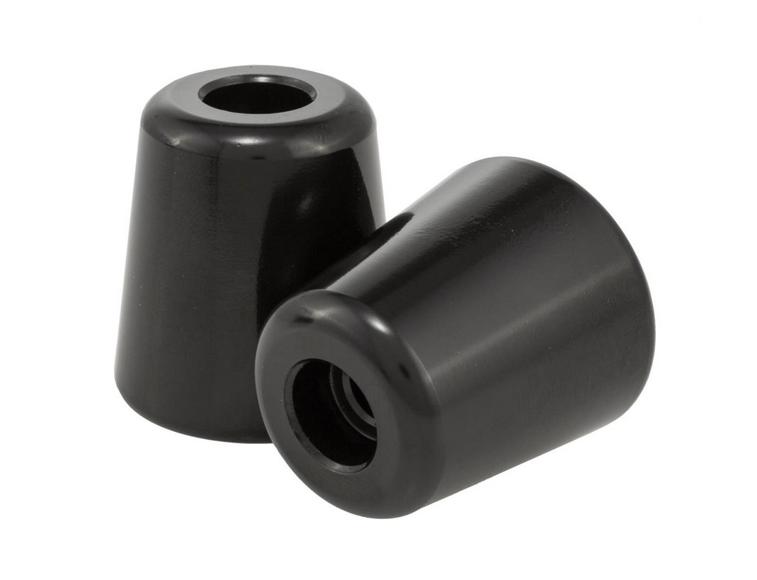 Handlebar end weights for Vespa, black glossy