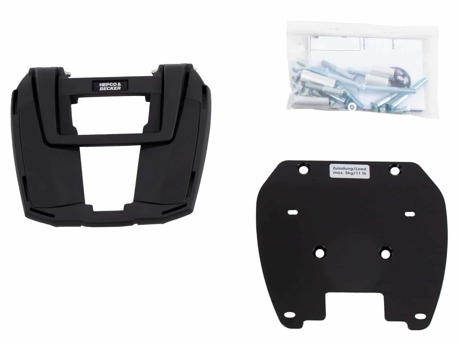 Easyrack Topcaseträger black for BMW F 650 GS Twin /F 700 GS Hepco & Becker