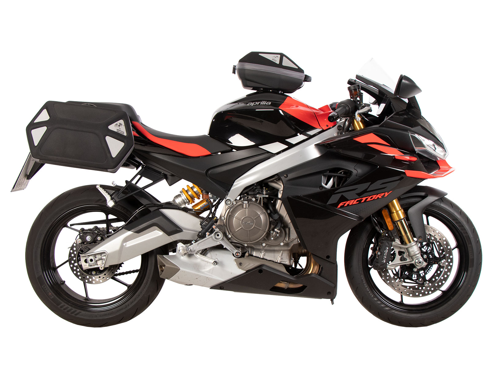 C-Bow side carrier black for Aprilia RS 660 / Factory (25-) Hepco & Becker
