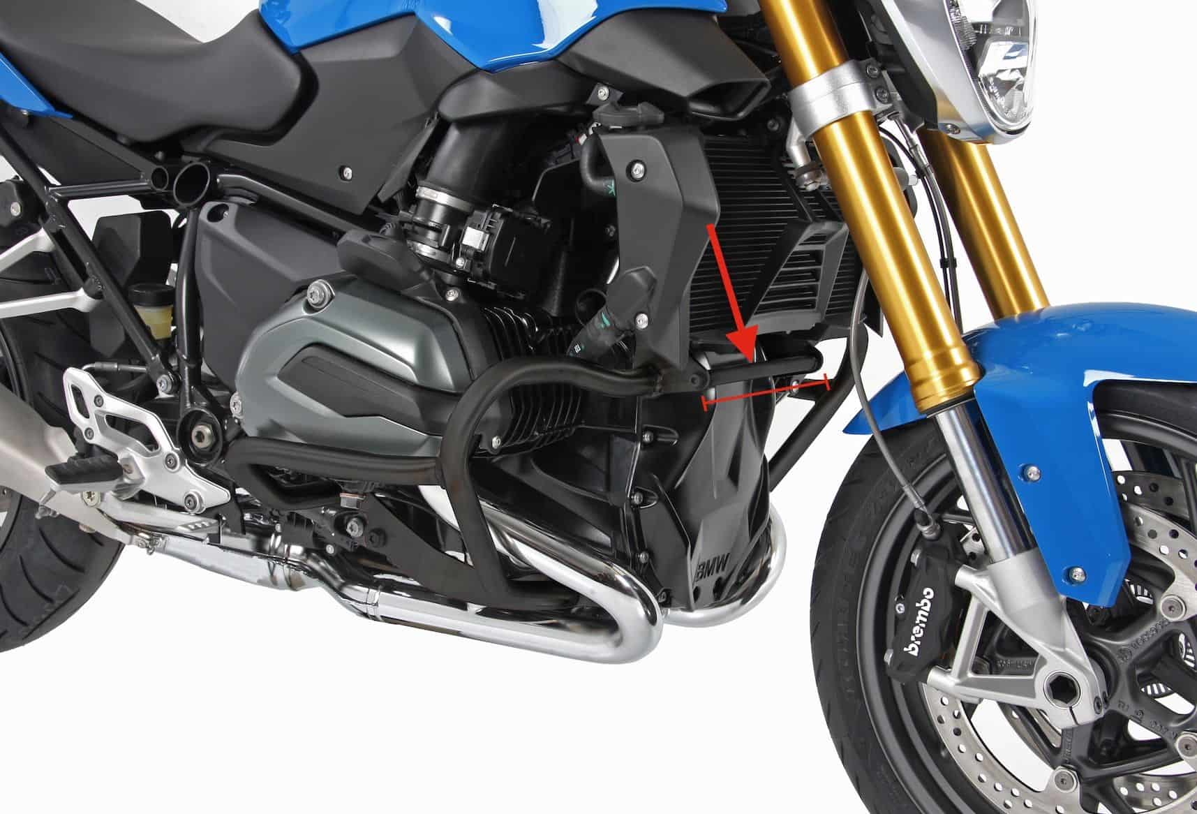 Stiffening strut silver for engine guard for BMW R 1200 GS LC (13-18) Hepco & Becker