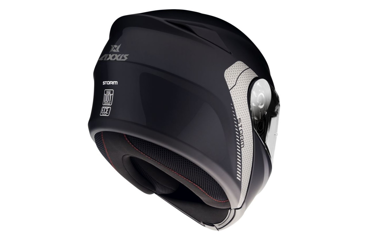 Axxis flip-up helmet, Storm SV Solid, black matt