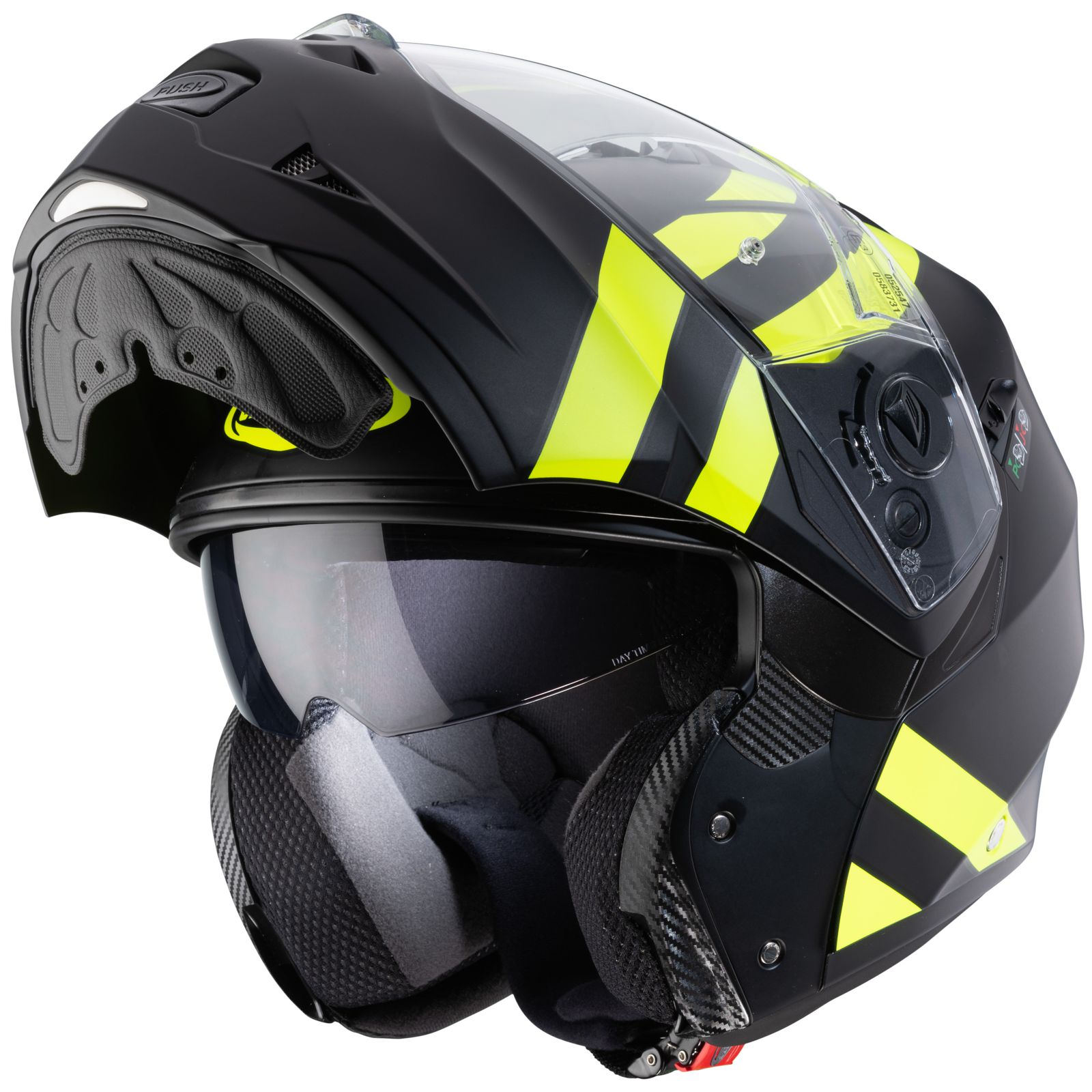 Caberg Helmet Duke II Superlegend, matte black / fluo yellow