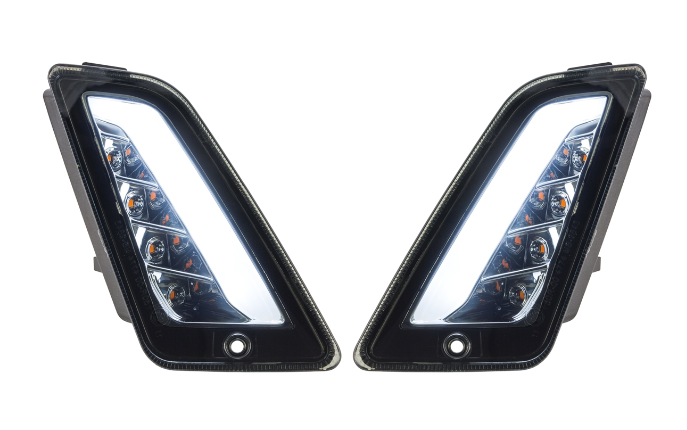 Turn signal kit front & rear for Vespa GTS/GTS Super/GTV 125-300cc ('14-), tinted