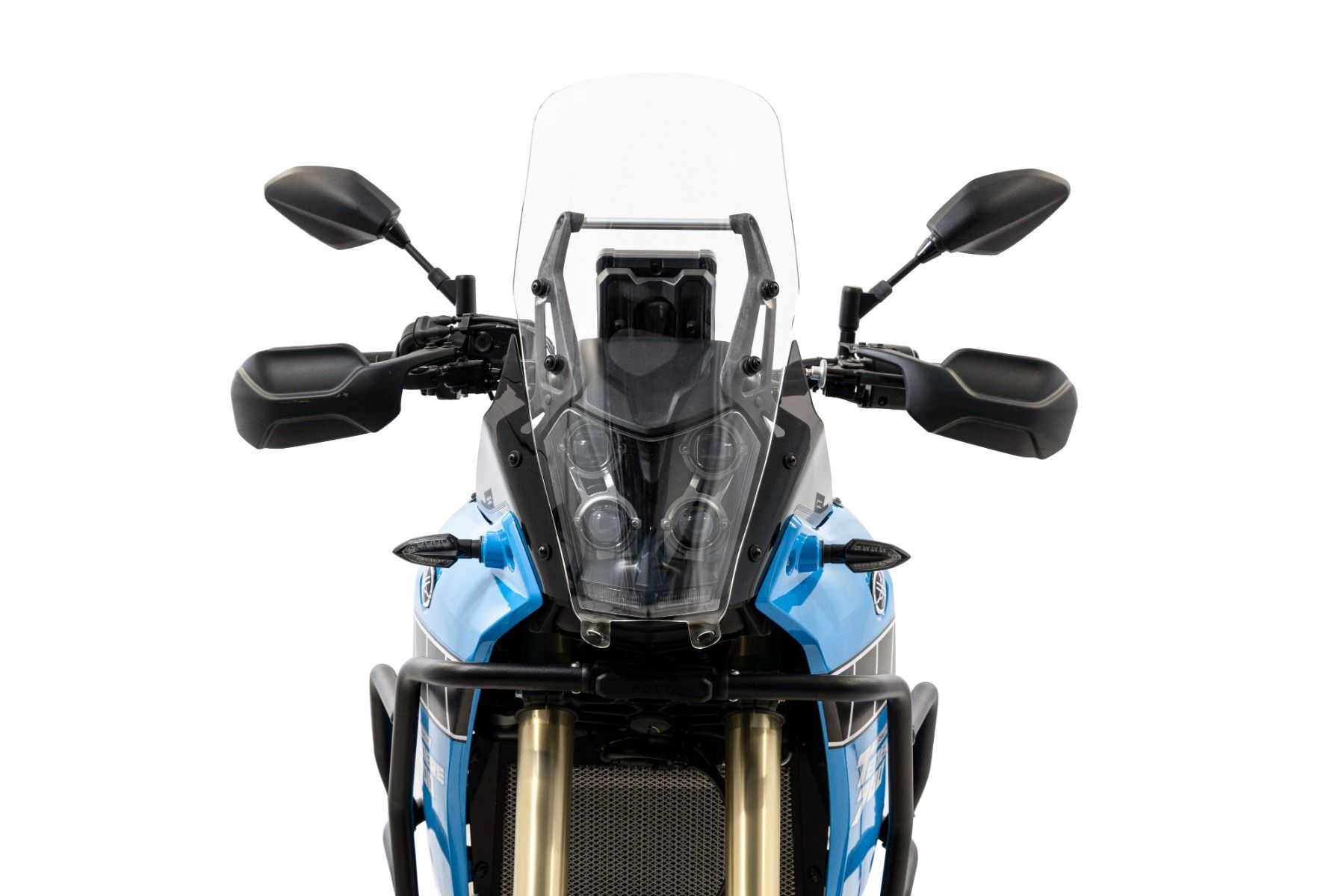 Rally windshield clear with headlight protection for Yamaha Ténéré 700 (19-24)