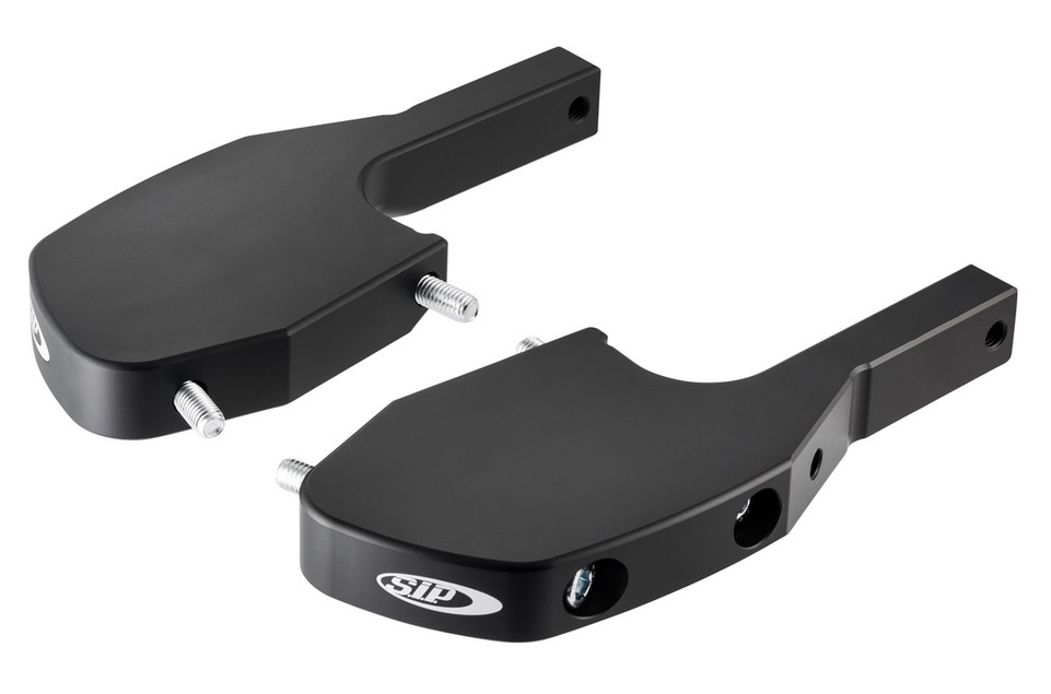 Footrest adapter pillion for Vespa GTS/GTS Super/GTV/GT 60/GT/GT L 125-300cc, black matt