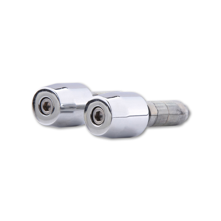 Handlebar end weights, chrome