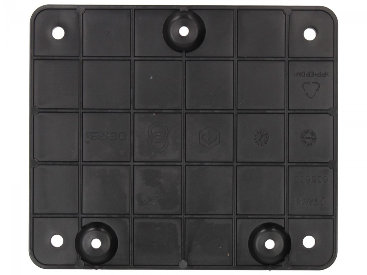 License plate holder, 121x141, plastic