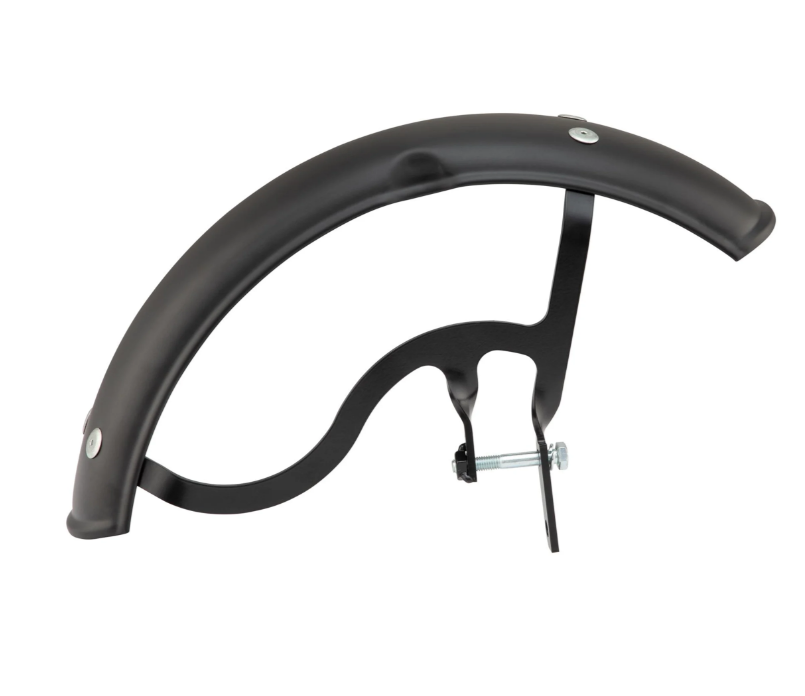 Mudguard Garelli for Vespa PX 80-200cc, metal, black matt