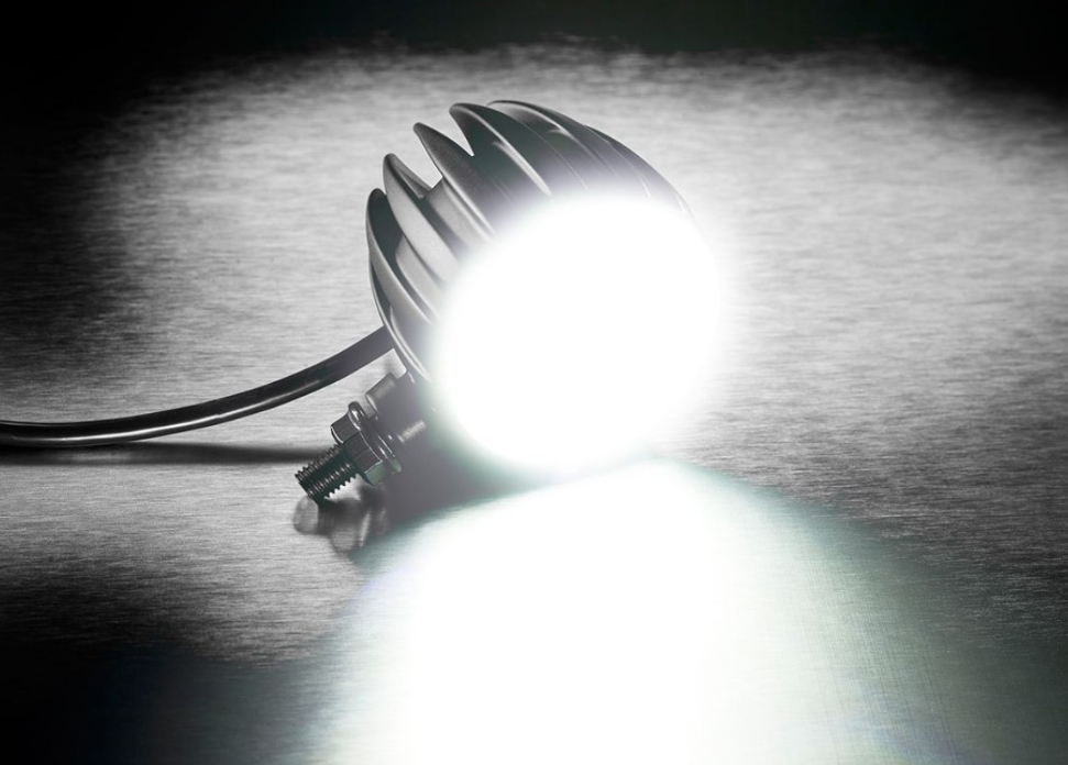 Kellermann daytime running light with position light, Dayron, aluminum, LED, VR/VL, 12 V, matt black