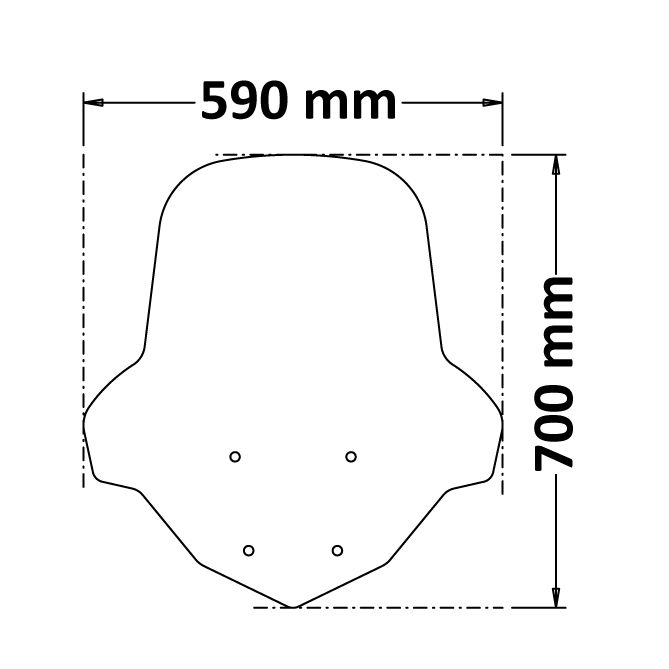 Clear windshield for Yamaha NMAX (21-24)