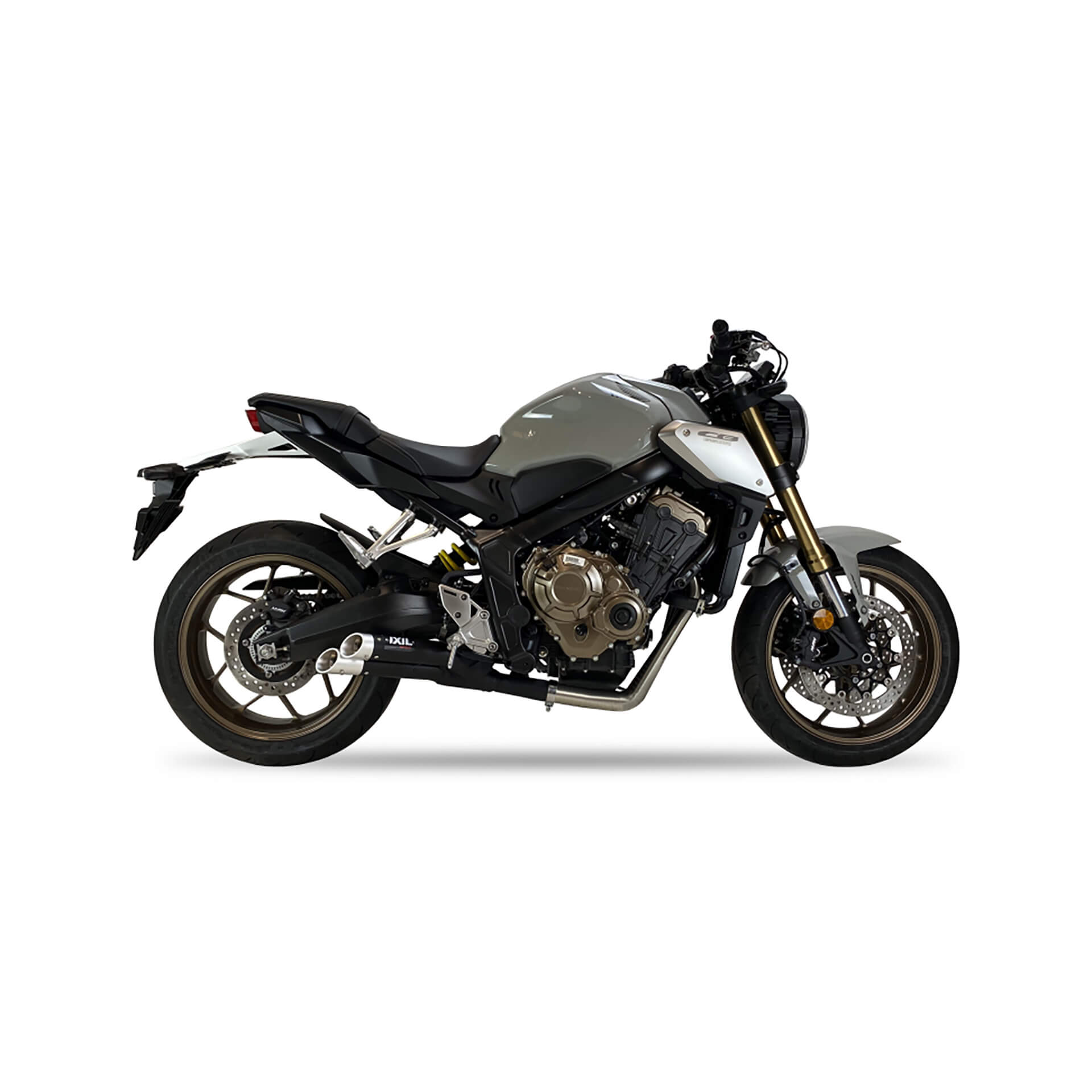 IXIL Hyperlow XL complete system Honda CB 650 R /CBR 650 R, stainless steel black, E-approved, Euro5