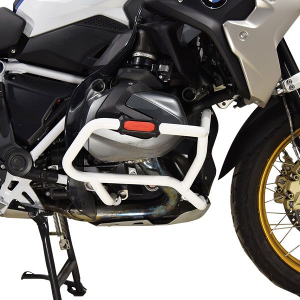 Lower crash bar for BMW R 1250 GS, steel, white