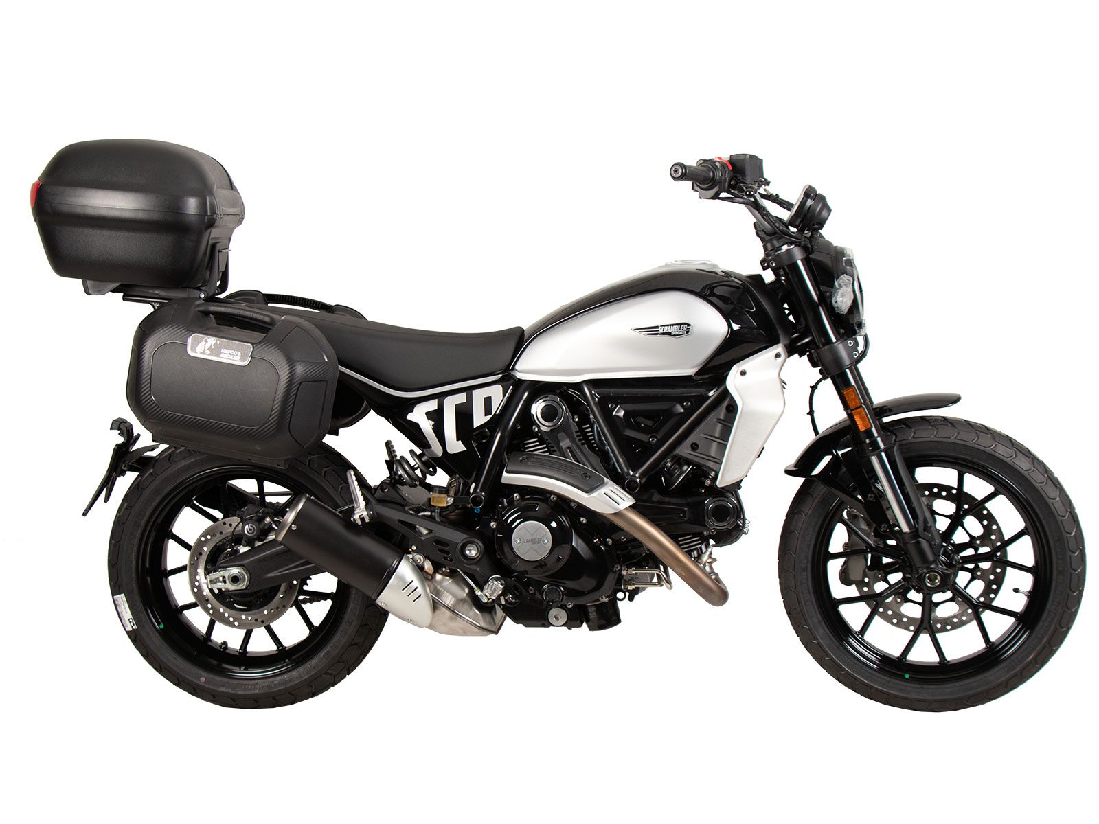 Alurack top case carrier black for Ducati Scrambler 800 Icon (23-) Hepco & Becker