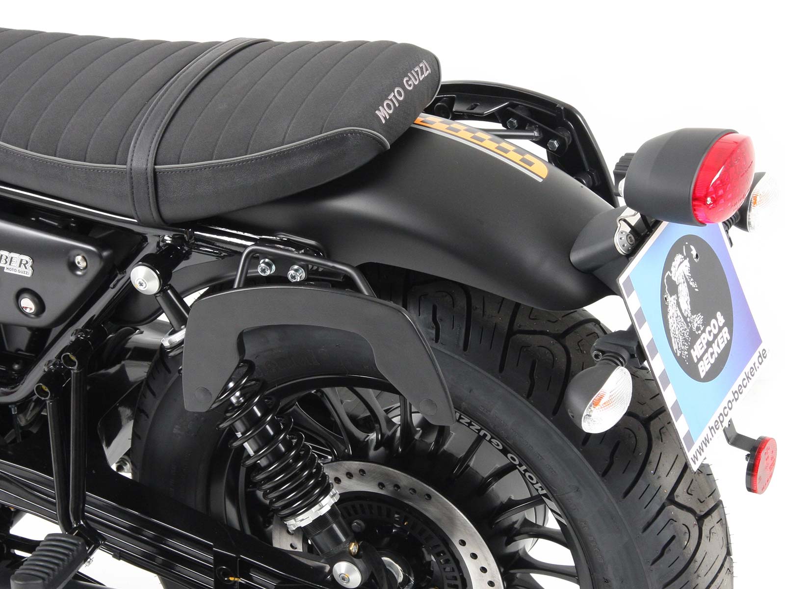 C-Bow side carrier black for Moto Guzzi V9 Bobber/Special Edition (21-) Hepco & Becker