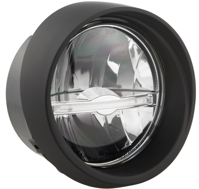 Headlight LED for Vespa Primavera 50-150ccm 2T/4T (-'18), black matt