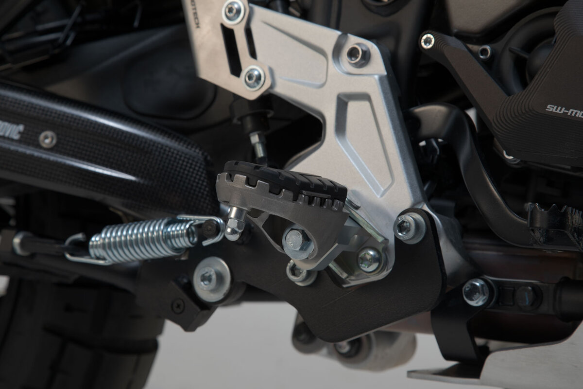 Adjustable footrests ION, stainless steel, for Aprilia Tuareg 660 - SW Motech