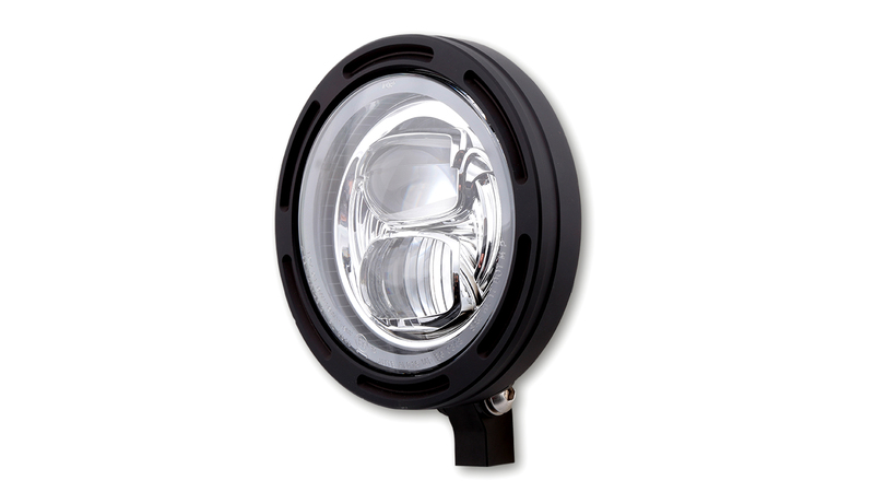 HIGHSIDER pro 5 3/4 inch headlight Frame-R2 Type 7 LED Black Lower mounting