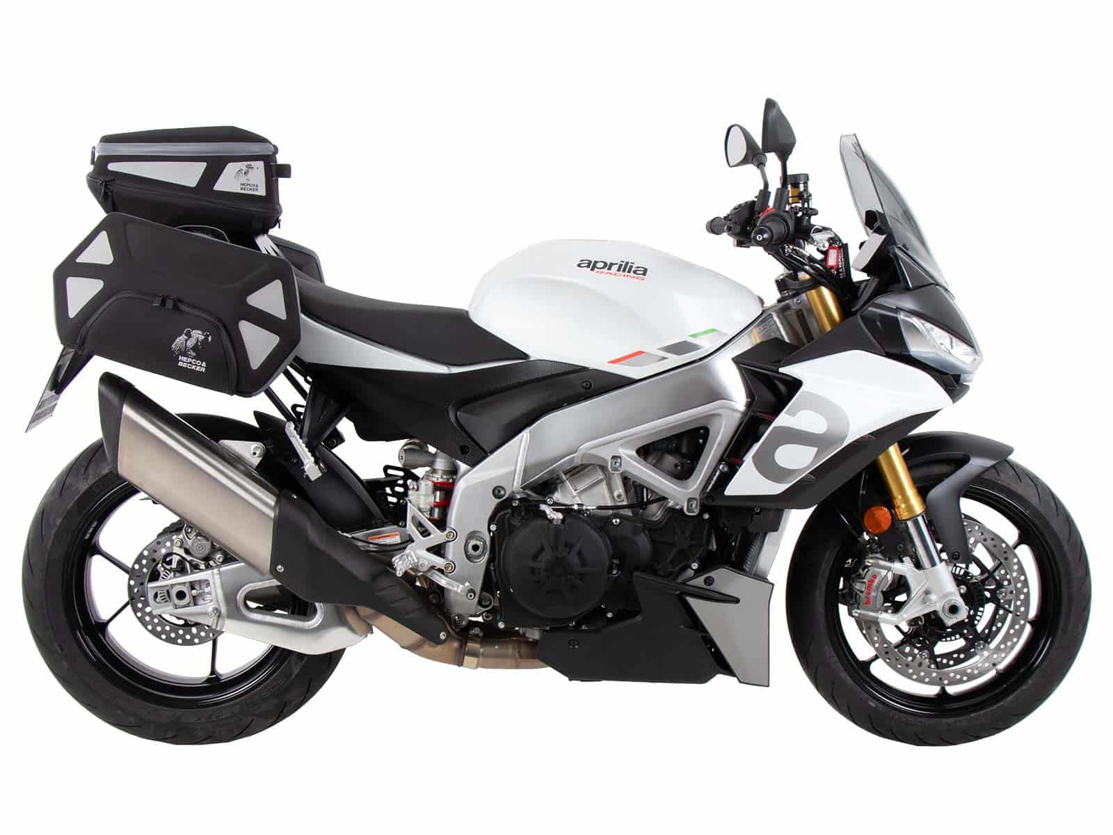 C-Bow side carrier black for Aprilia Tuono V4 (21-24) Hepco & Becker