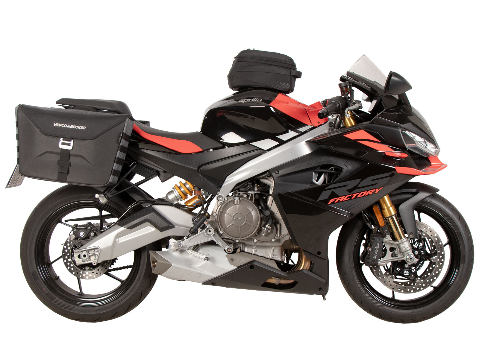 C-Bow side carrier black for Aprilia RS 660 / Factory (25-) Hepco & Becker