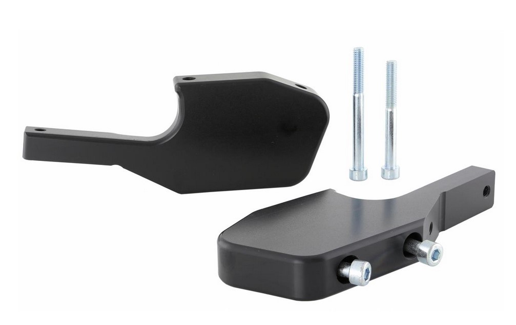Footrest adapter pillion for Vespa GTS/GTS Super/GTV/GT 60/GT/GT L 125-300ccm, black glossy
