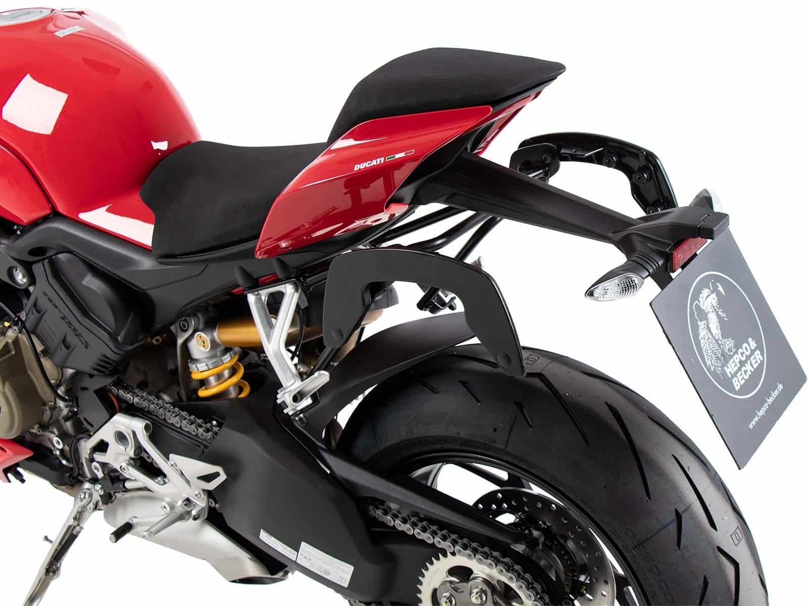 C-Bow side carrier black for Ducati Panigale V4 /S /R (18-24) Hepco & Becker