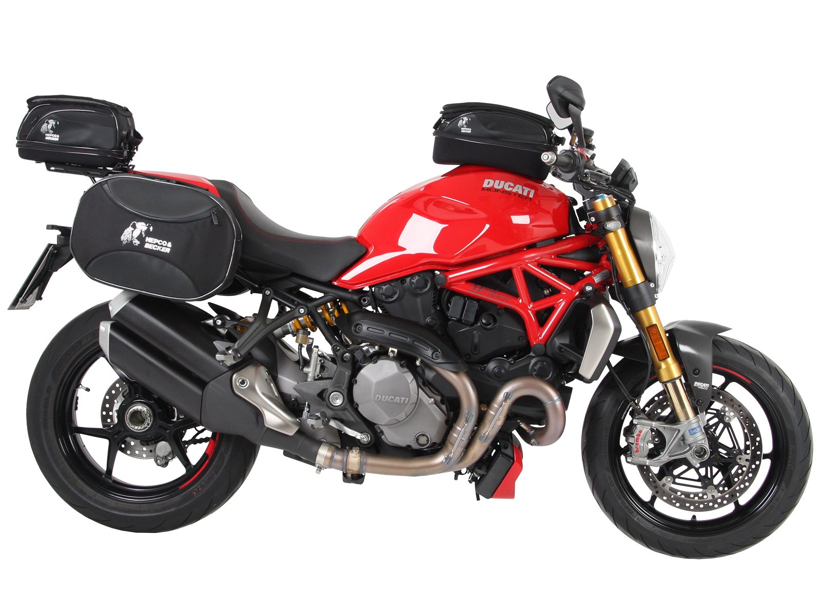 Smartrack rear carrier black for Ducati Monster 1200 S (17-20) Hepco & Becker