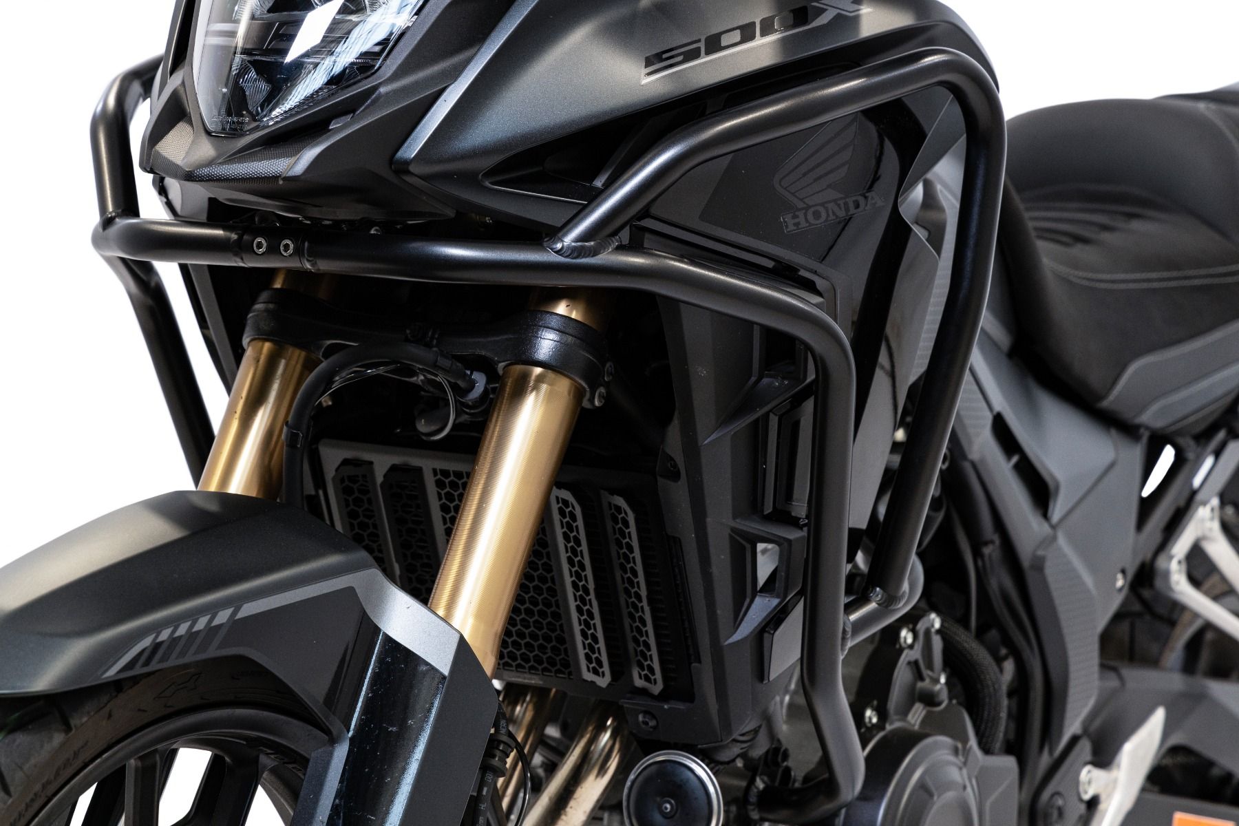 Crash bar made of aluminum, top for Honda CB 500 X, black