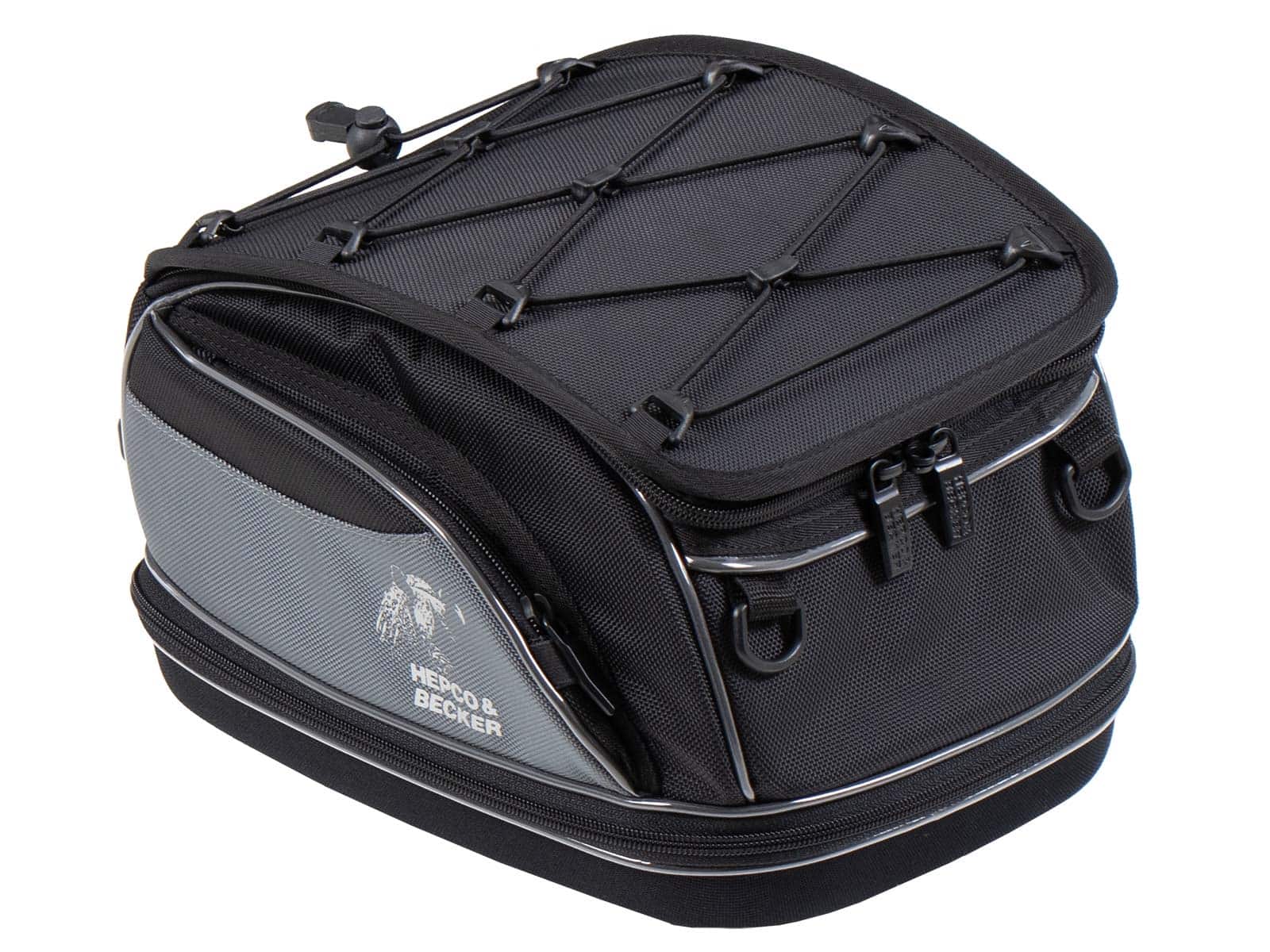 Rear bag Street black, universal belt attachment, Hepco & Becker
