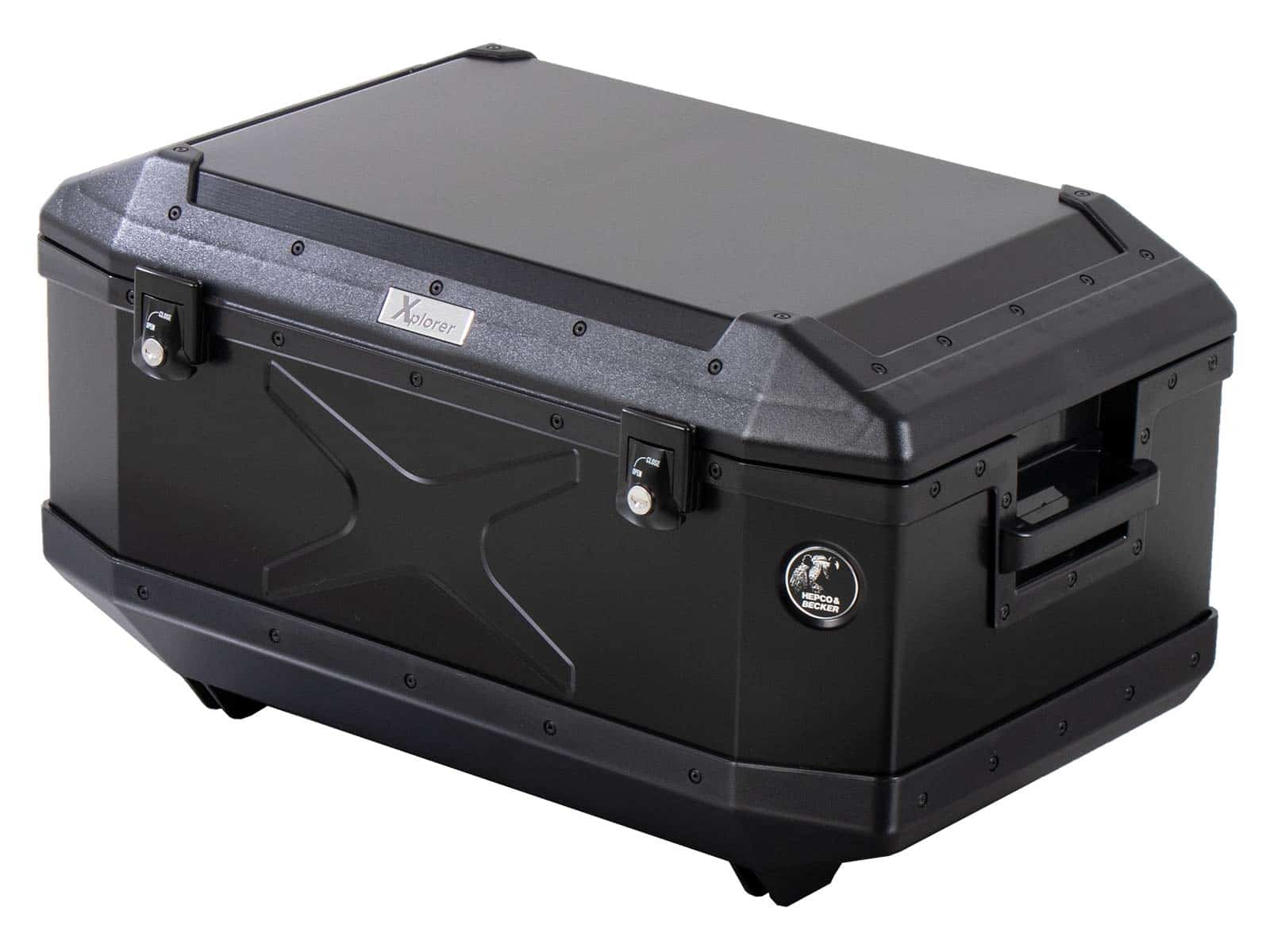 Alu-Topcase Xplorer 60 Liter Aluminum black Hepco & Becker
