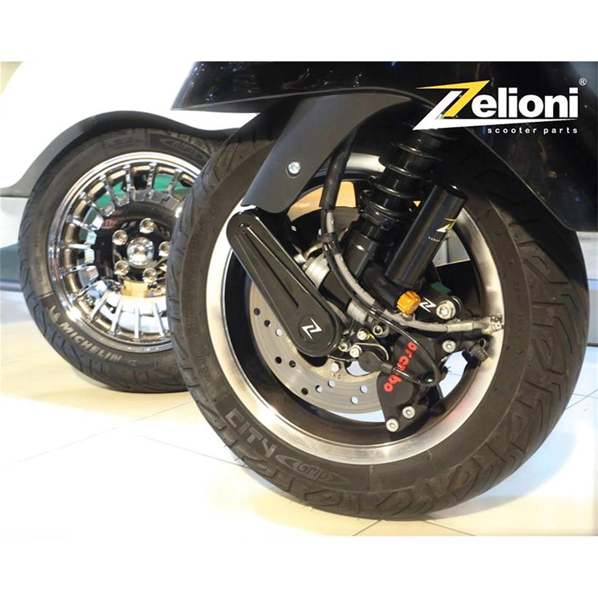 Swingarm cover, black Zeloni for Vespa Primavera/Sprint/GTS/GTS Super 50-300cc ('14-'16)