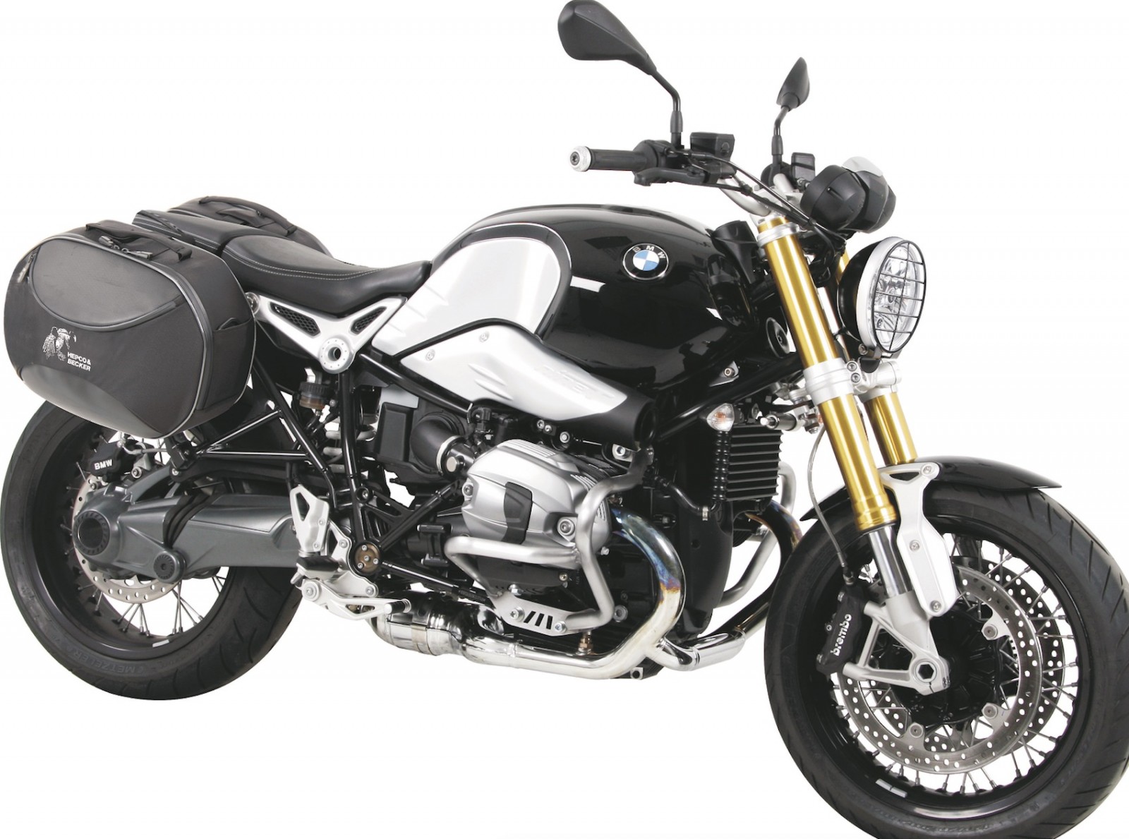 C-Bow side carrier black for BMW R nineT (14-16) Hepco & Becker