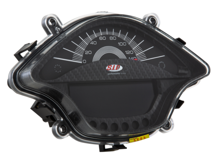 Tachometer / speedometer for Vespa Primavera / Sprint 50-150cc 2T/4T AC, carbonlook