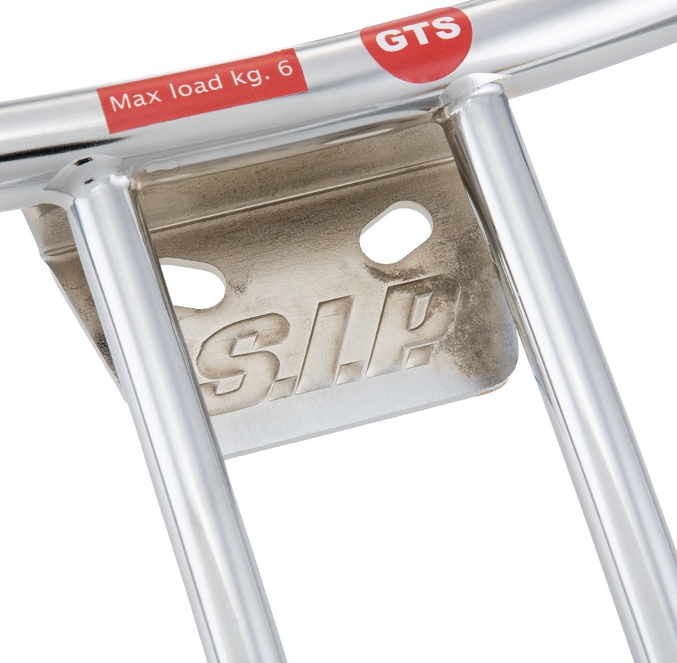 Luggage rack / pillion grab rail rear 70's for Vespa GTS/GTV/GT 125-300cc 4T LC, chrome
