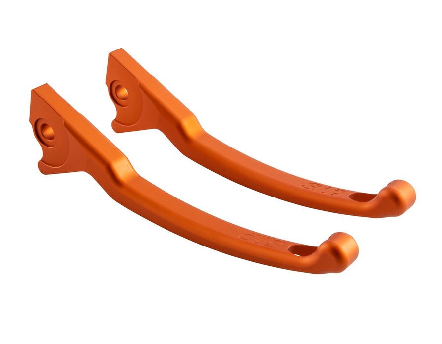 Sport lever set brake for Vespa, right and left, orange matt