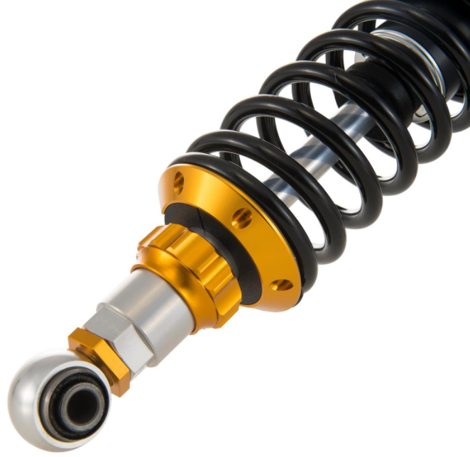 Rear shock absorber for Vespa Primavera/Sprint 125-150cc ('14-), black/silver/orange