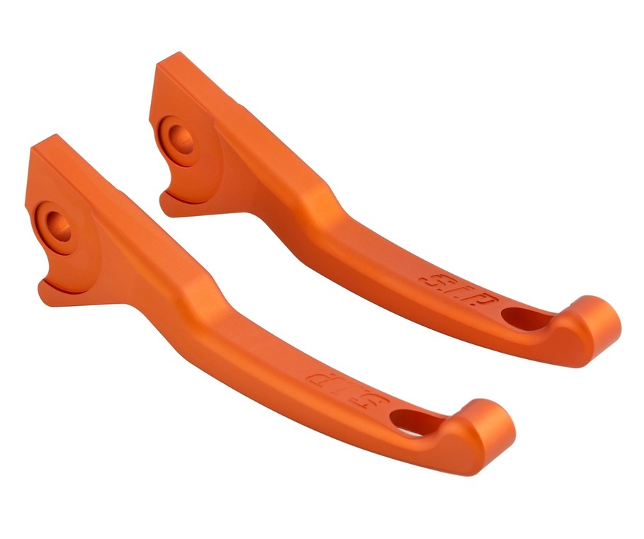 Sport lever set brake Shorty for Vespa, right and left, orange matt