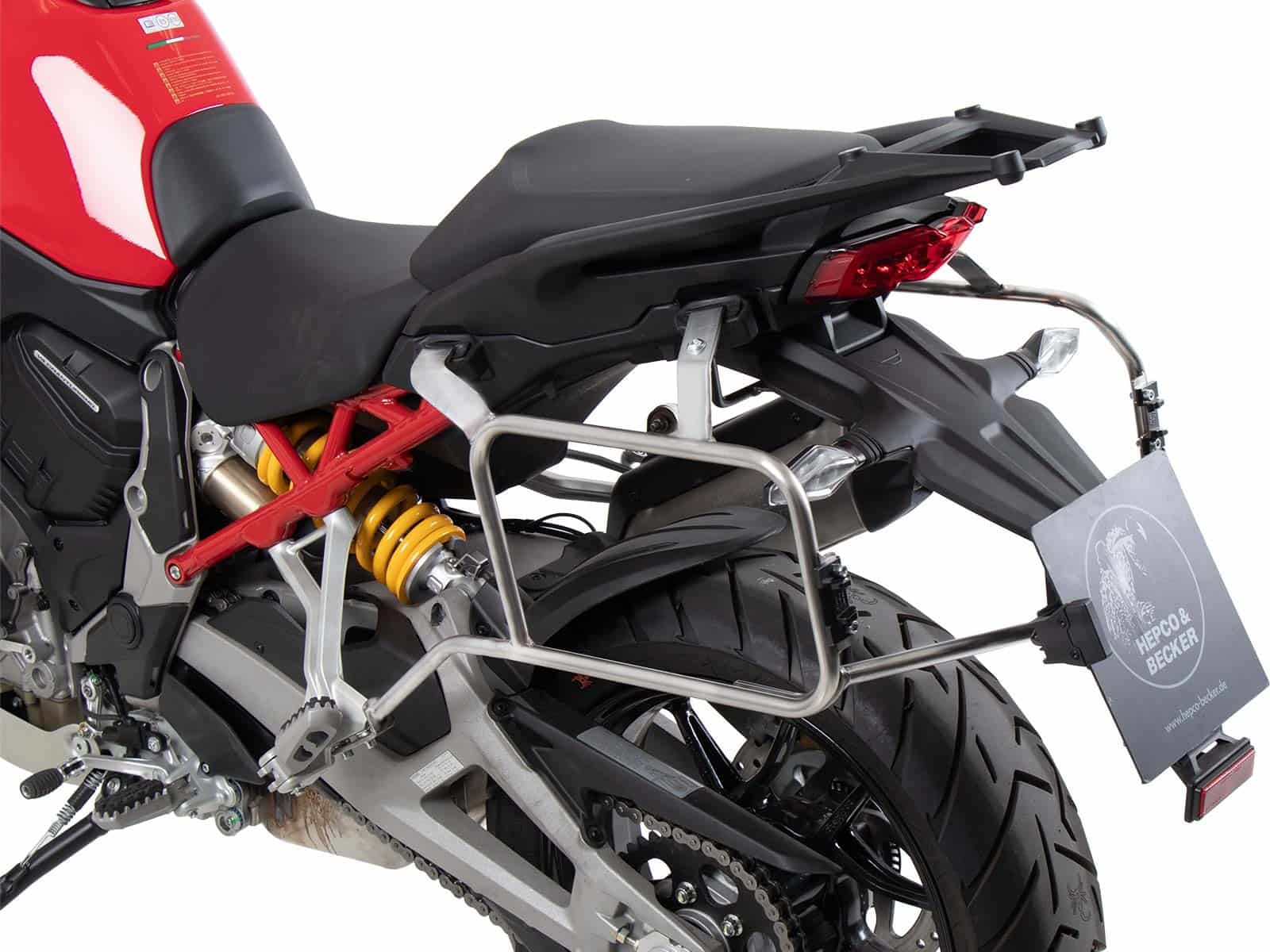 Case carrier set Cutout incl. case set Xplorer Cutout black for Ducati Multistrada V4 /S (25-)