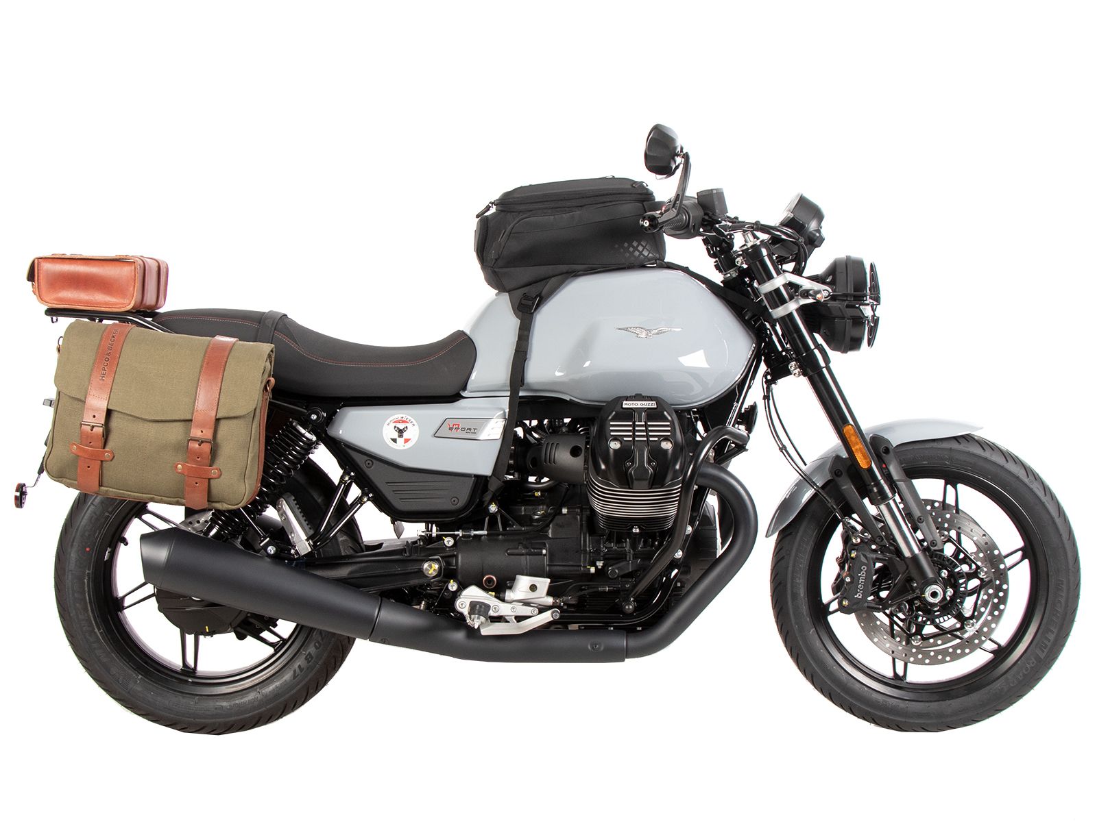 Tubular luggage rack black for Moto Guzzi V7 850 Sport (25-) Hepco & Becker