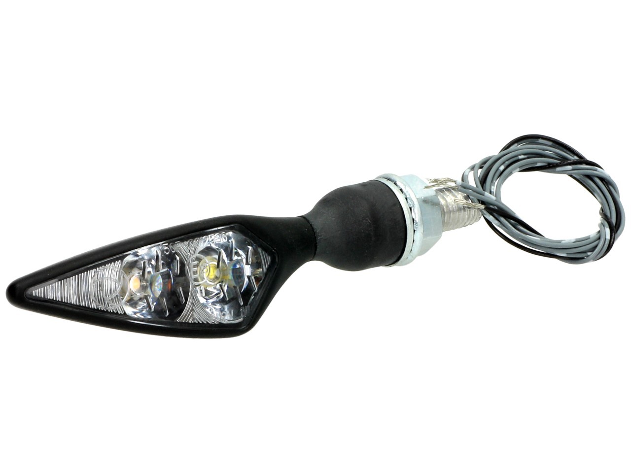 Kellermann turn signal, Rhombus PL, steel, LED, front right, 12 V, black satin, E-tested