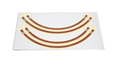 Rim decor sticker set orange for Honda GL1800 Gold Wing (20-) Original
