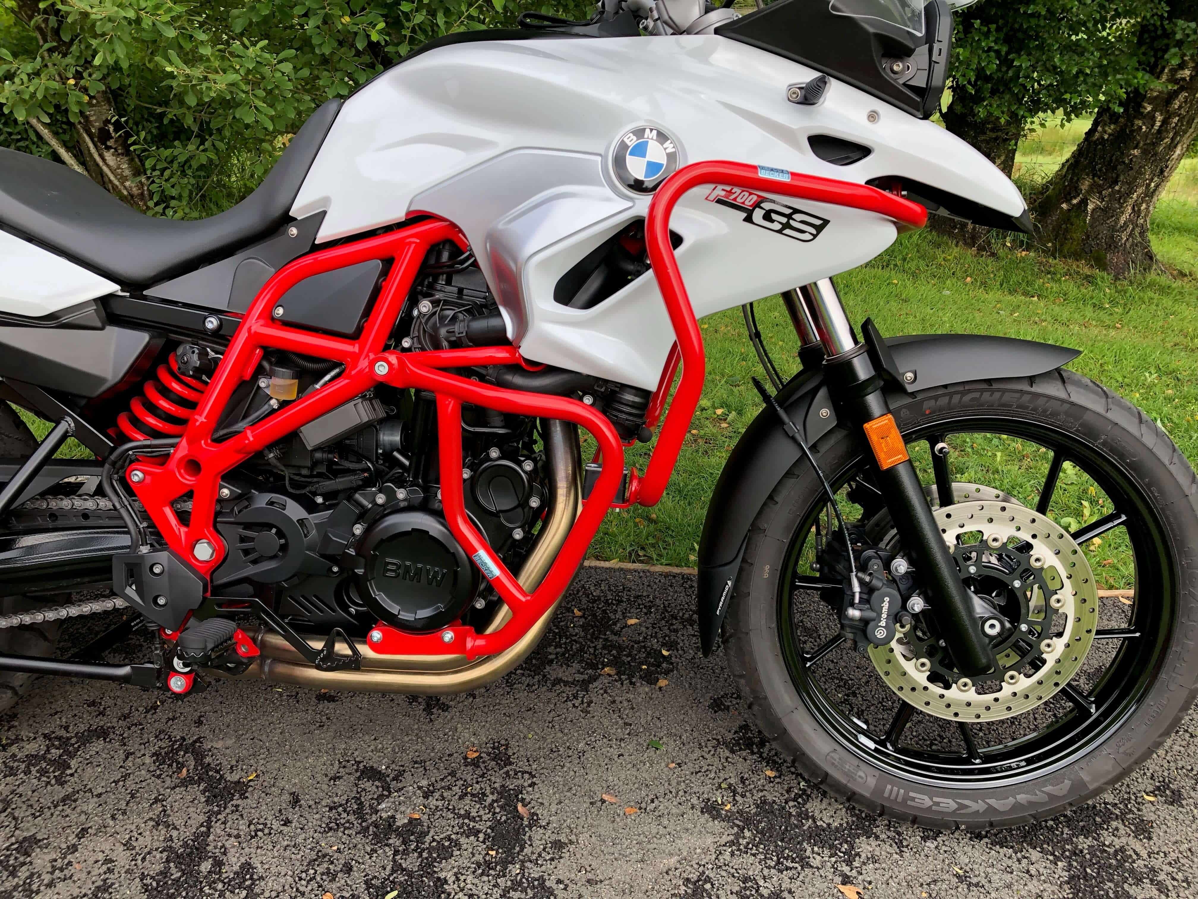 Engine guard red for BMW F 650 GS Twin /F 700 GS Hepco & Becker