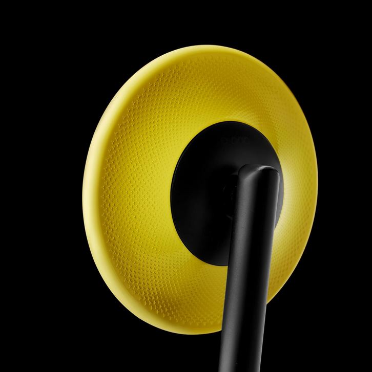 Handlebar end mirror RIZOMA E-POP for Vespa left or right, black/yellow