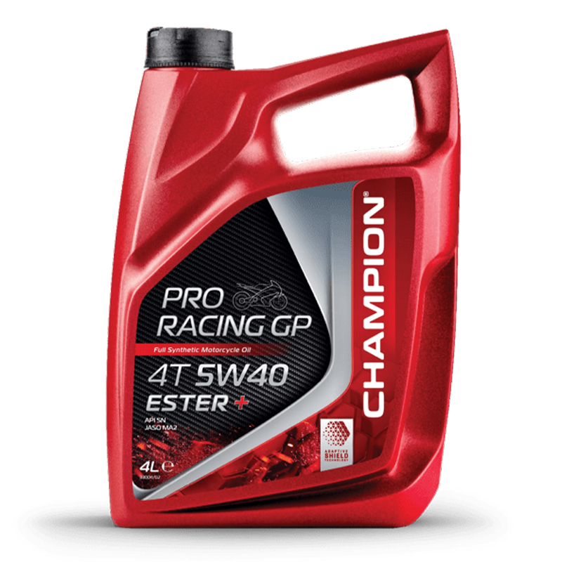 CHAMPION® Proracing GP 4T 5W-40 ESTER + Fully synthetic engine oil - 4 liters