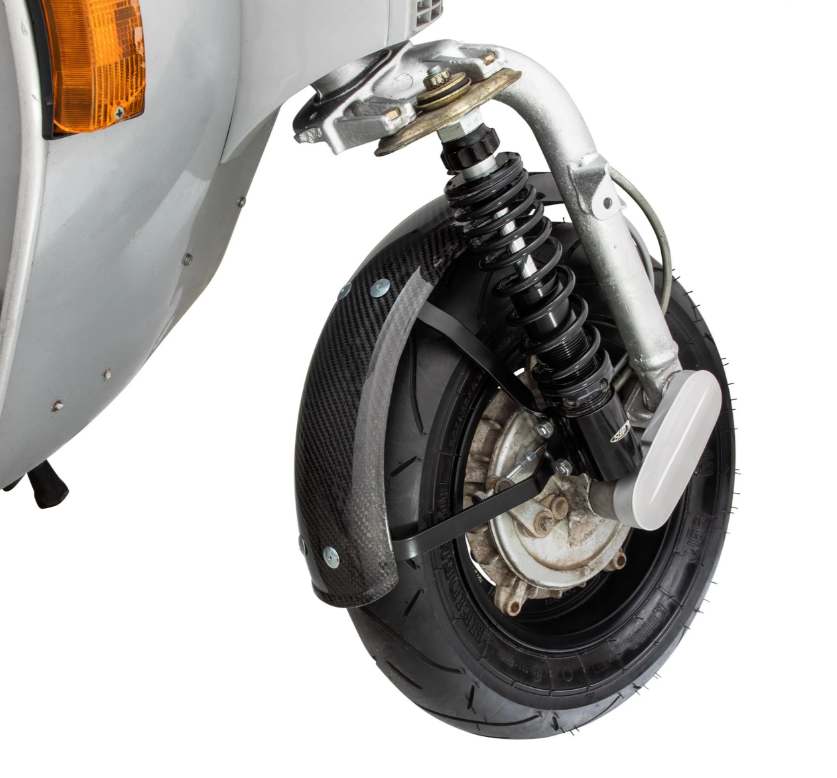 Mudguard Garelli EVO II for Vespa PX 80-200cc, carbon, carbon