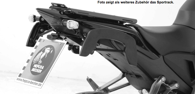 C-Bow side carrier black when using R&G license plate holder for Honda CB 1000 R (08-16)