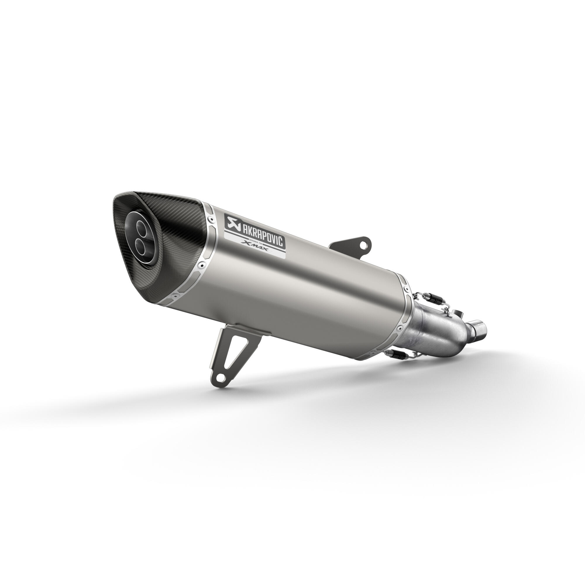 Akrapovič slip-on exhaust silver for Yamaha X-MAX 300 (23-) Original