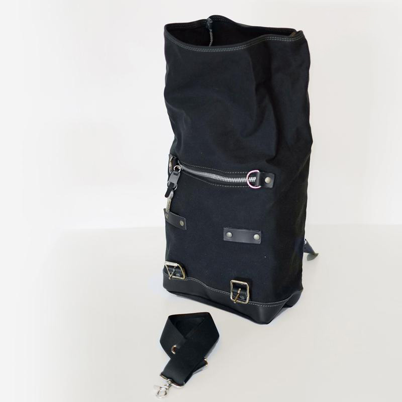 Canvas side bag 10L-14L - Green/Brown - Unit Garage