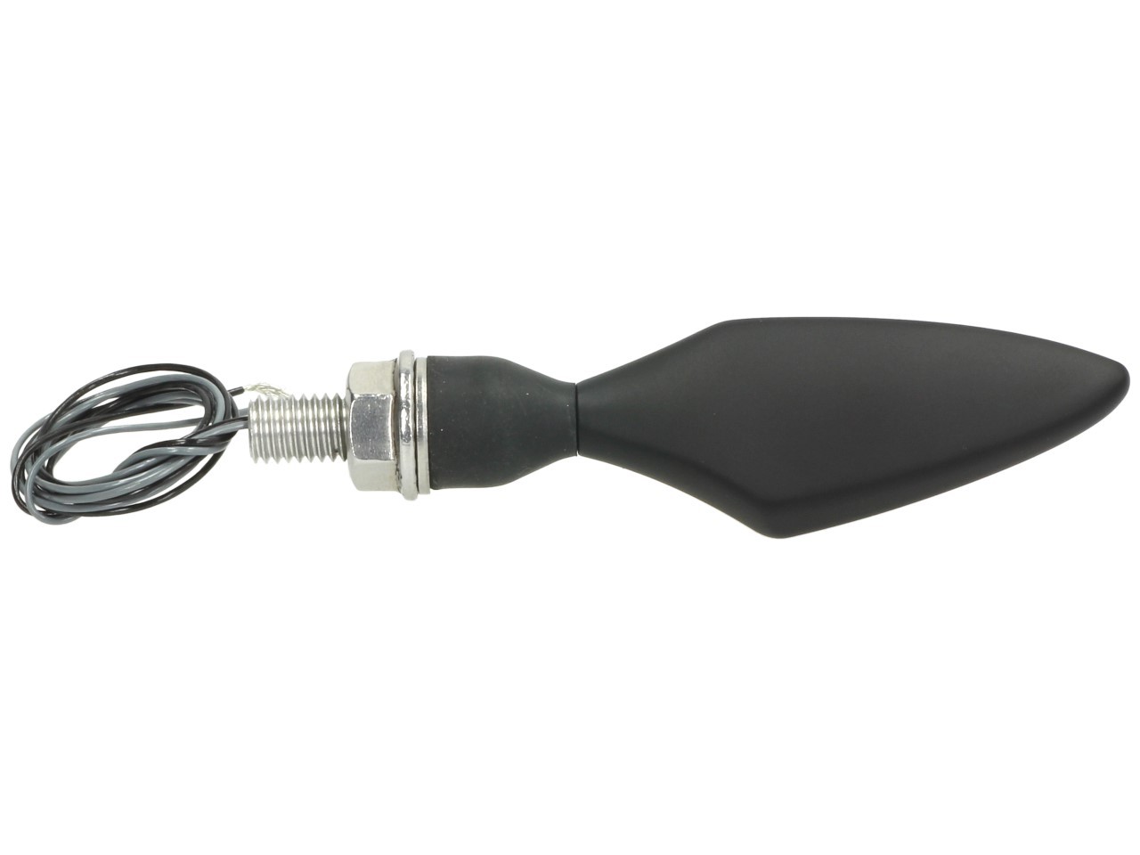 Kellermann turn signal, Rhombus Dark, steel, LED, VR/HL, 12 V, black satin, M8x20, E-tested